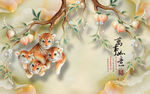 玉雕仙鹤家和富贵