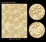 金属浮雕花纹背景壁纸