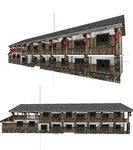 川南民居建筑草图大师SU模型