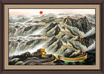 长城风景国画