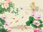 牡丹荷花图