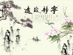 宁静致远牡丹