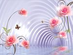 3D空间玫瑰花