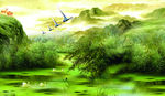山水油画