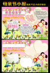 感恩母亲节手抄报小报模板