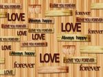 3D木板love