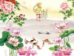 家和富贵牡丹花