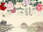 富贵祥和牡丹花