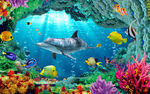 3d海洋背景墙