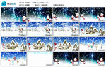 雪人童话故事圣诞节背景视频素材