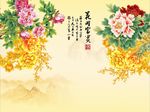 国画牡丹花