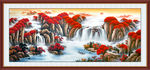 旭日东升 山水画