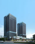 盒子商业中心区建筑效果图