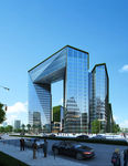 文艺中心N型建筑效果图