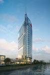 五星级酒店海边建筑效果图