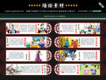 中小学成语故事校园文化墙