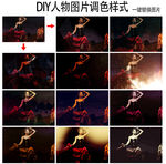唯美创意DIY人物智能调色模板