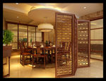 别墅餐厅隔断效果图