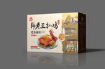 扒鸡包装 展开图
