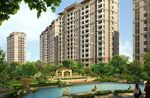 住宅区优雅环境一角景观效果图