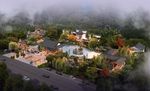 旅游景点开发区鸟瞰景观效果图