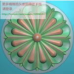 圆形洋花门上花精雕图