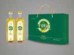 大豆油 子叶油礼盒及瓶签包装