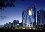 饭店酒店夜景建筑效果图