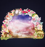 森系花门星空舞台
