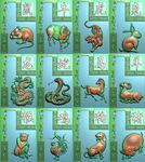 46牌回纹十二生肖精雕浮雕灰度