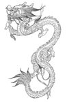 中国龙矢量图