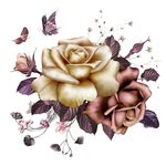 手绘花卉花样