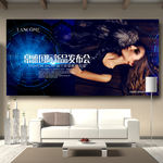 皮草背景墙宣传广告