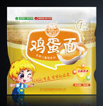 鸡蛋面包装袋展开图