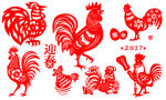 鸡 剪纸