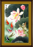 国画荷花