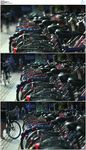 停放自行车