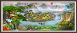 聚宝盆油画