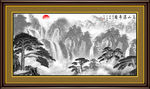 水墨山水画