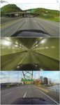 开车在宾夕法尼亚高速公路穿梭