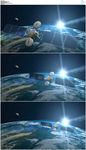 大气卫星地球日出