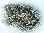 市政中心建筑效果图