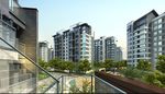 高档小区内庭建筑效果图