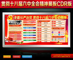 十八届六中全会学习展板