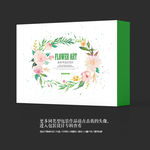 水墨艺术花卉保健品包装盒设计