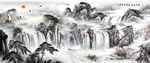 水墨山水画