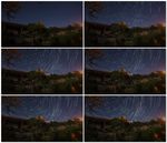 星空的间隔拍摄