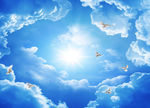 天空背景墙