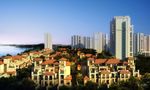 海边海景房别墅鸟瞰建筑效果图