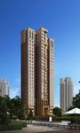独立小区高层建筑效果图